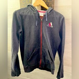 ADIDAS LADIES ZIP UP HOODIE